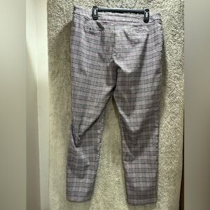 Cato Plaid Ankle Pants in Pink and Black